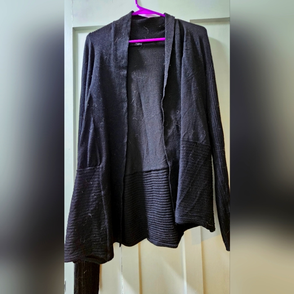Black cardigan